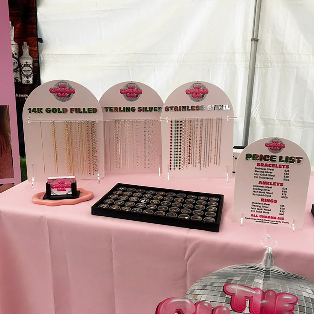 Custom Branded 3D Acrylic Permanent Jewellery Display Sign
