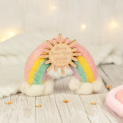 Felt Rainbow Christening Gift