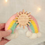 Felt Rainbow Christening Gift