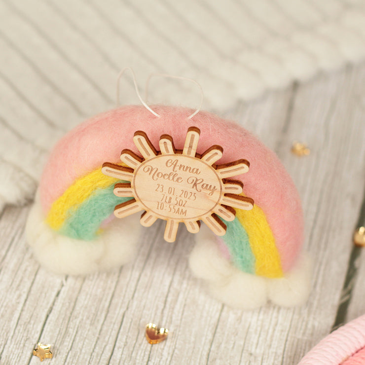 Felt Rainbow New Baby Gift