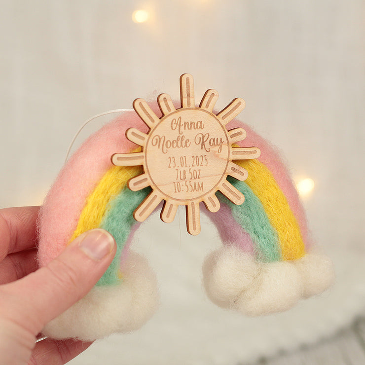 Felt Rainbow New Baby Gift