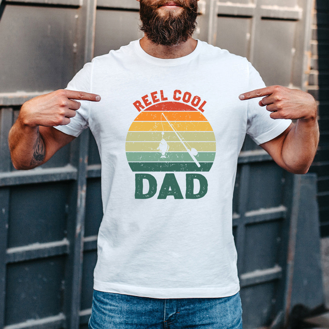 Reel Cool And Cutest Catch Dad And Baby Fishing T-Shirt and Baby Grow Set-Love Lumi Ltd