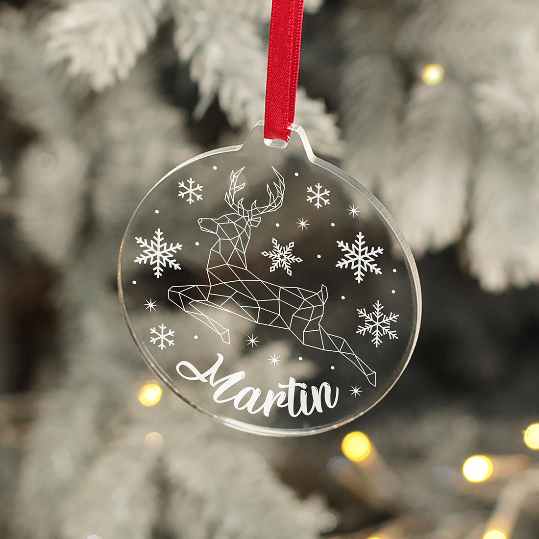 Christmas Reindeer Pint Glass and Gift Boxed Set