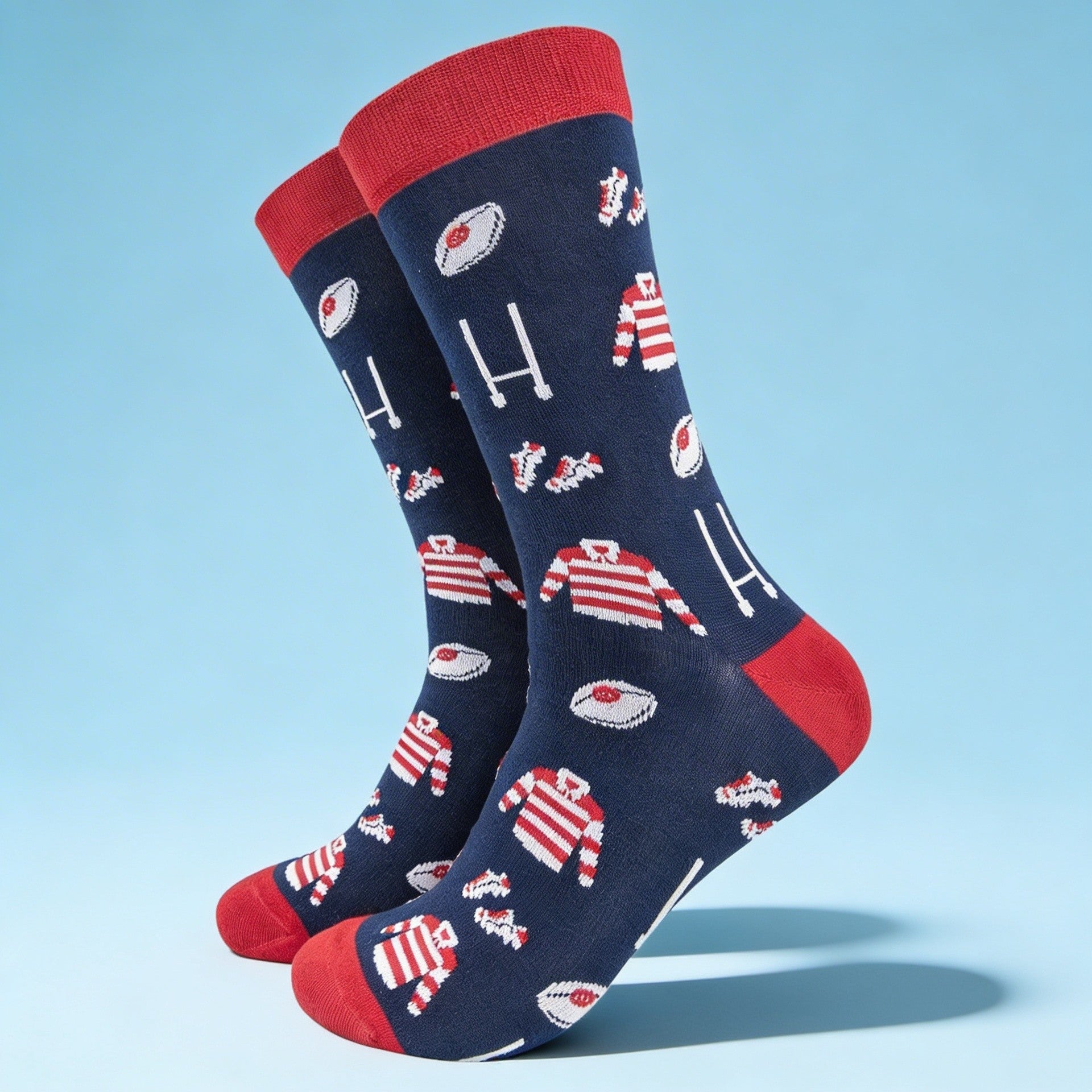 Rugby Pint Glass, Socks and Snacks gift set