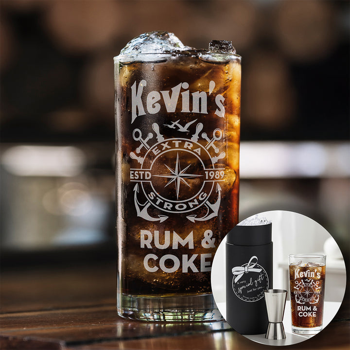 Personalised Rum Highball Glass