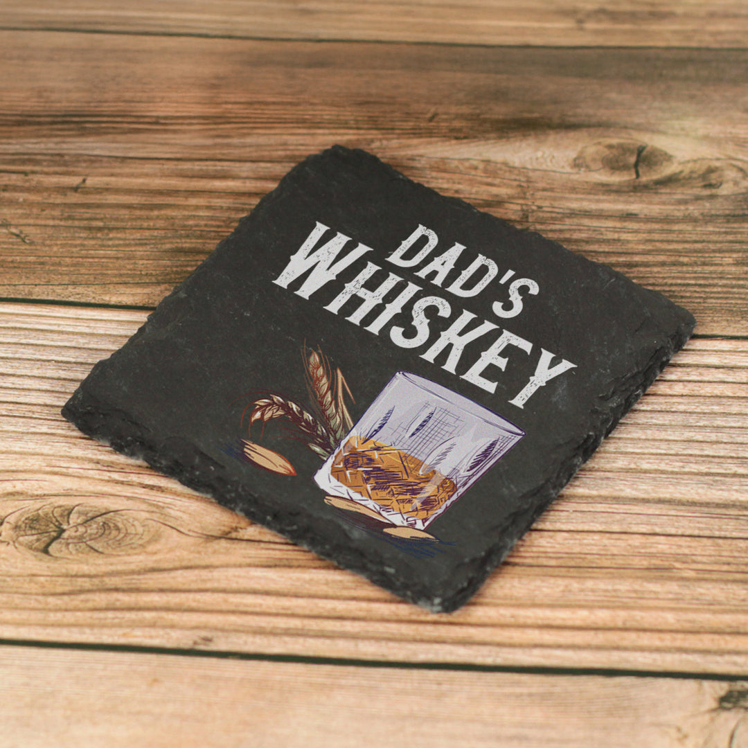 Personalised Whiskey Slate Drinks Coaster-Love Lumi Ltd
