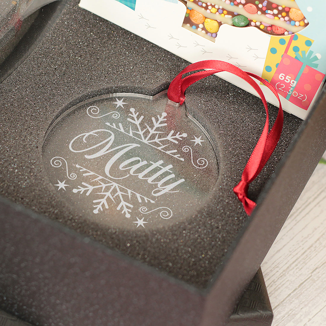 Christmas Snowflake Pint Glass and Gift Boxed Set