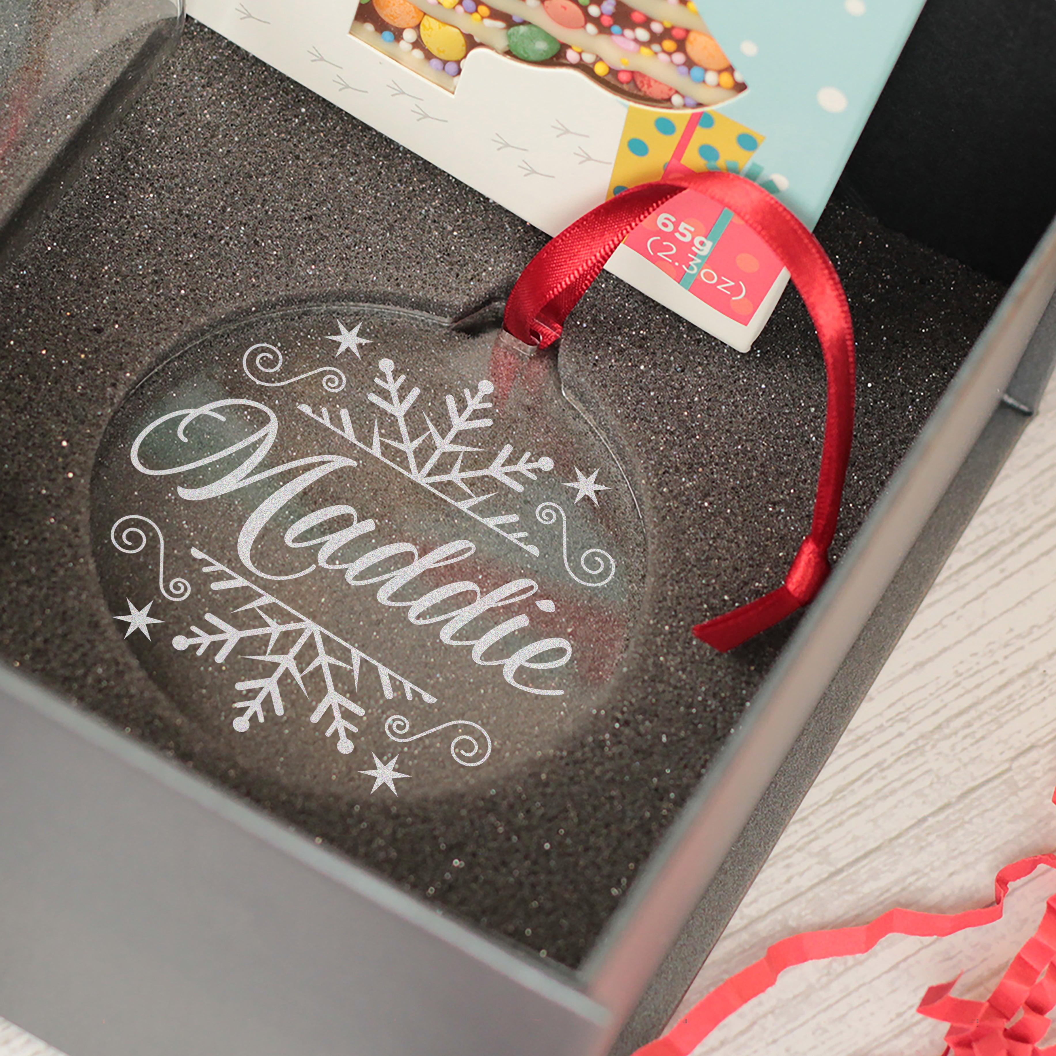 Christmas Snowflake Tumbler Glass with Gift Boxed Set