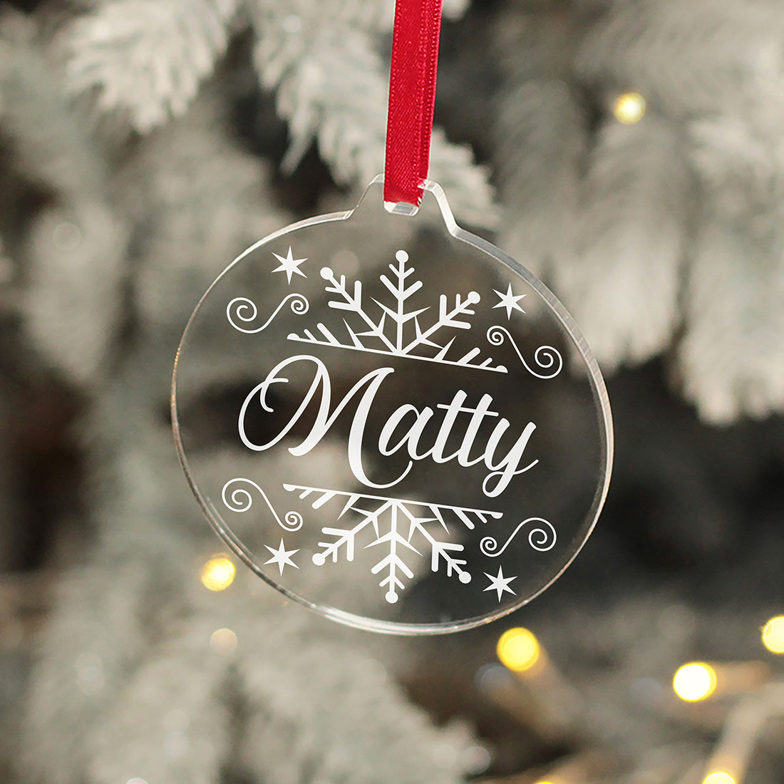 Christmas Snowflake Pint Glass and Gift Boxed Set