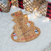 Snowman Christmas Eve Bamboo Santa Treat Board-Love Lumi Ltd