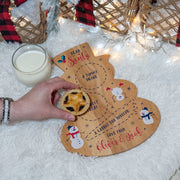 Snowman Christmas Eve Bamboo Santa Treat Board