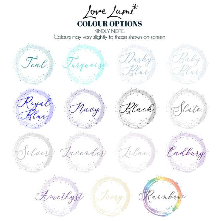 Sparkly Circle A5 or A4 Wedding Guest Book-Love Lumi Ltd