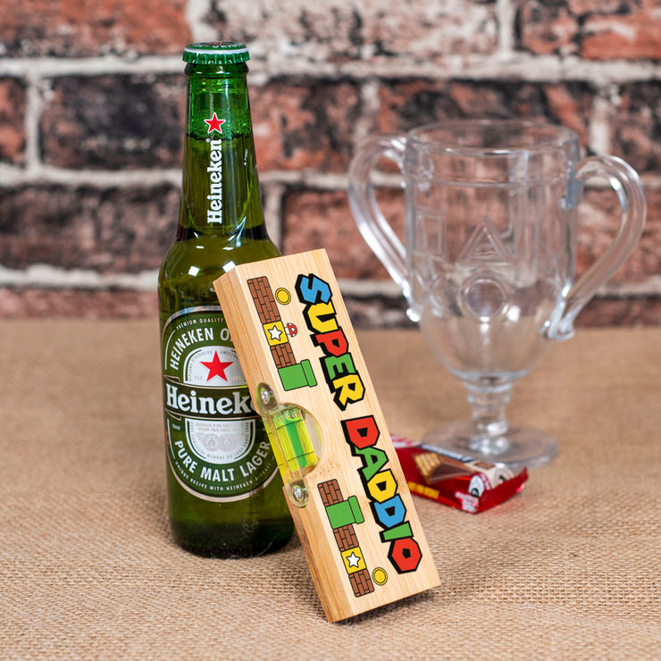 Super Daddio Bottle Opener With Spirit Level And Ruler-Love Lumi Ltd