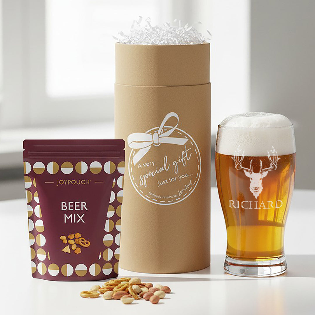 Personalised Stag Pint Glass