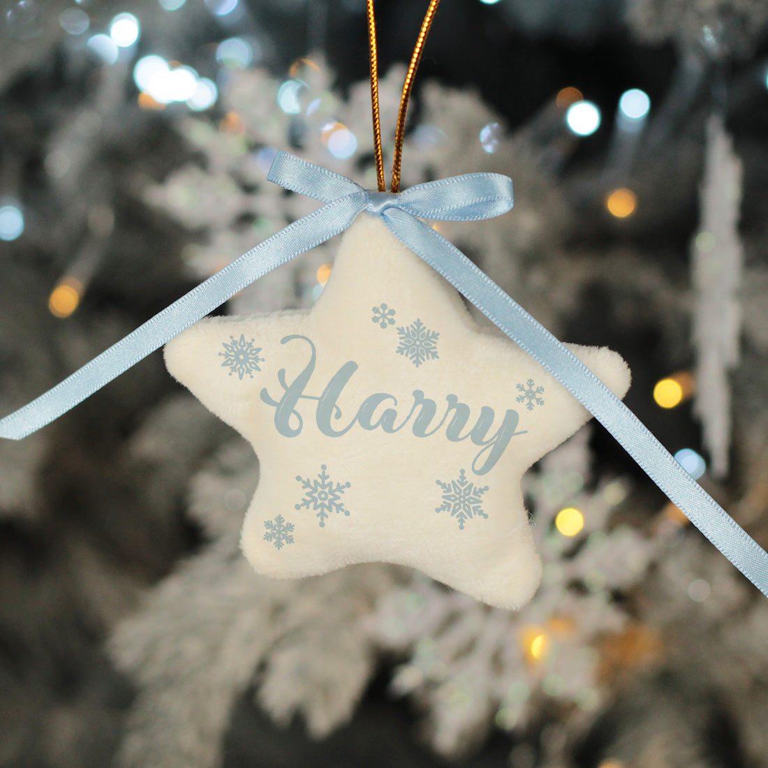 Plush Padded Star Christmas Tree Decoration-Love Lumi Ltd