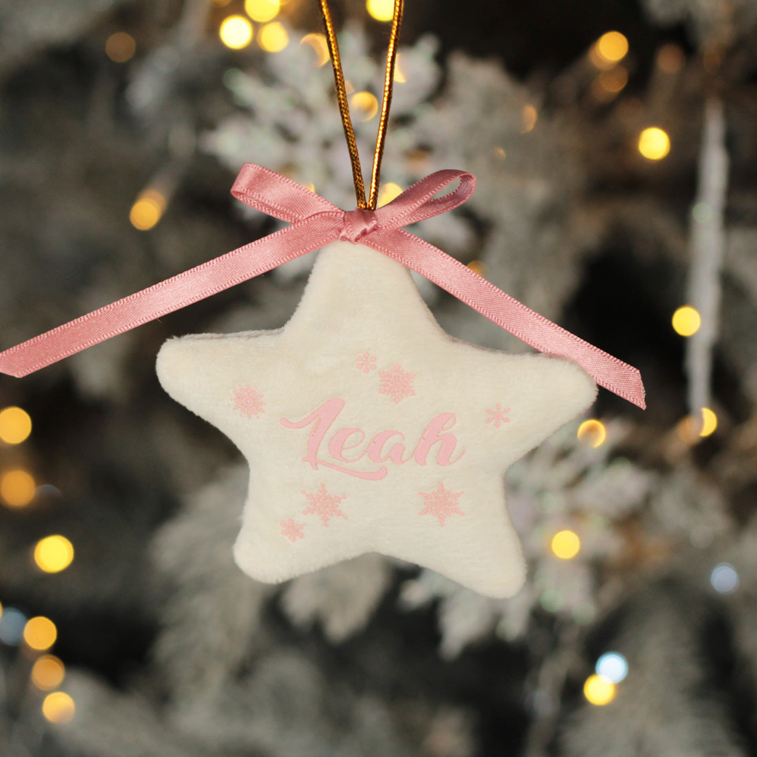 Plush Padded Star Christmas Tree Decoration-Love Lumi Ltd
