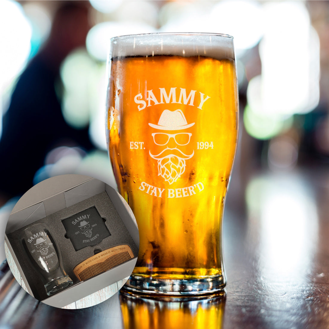 Stay Beer'd Pint Glass