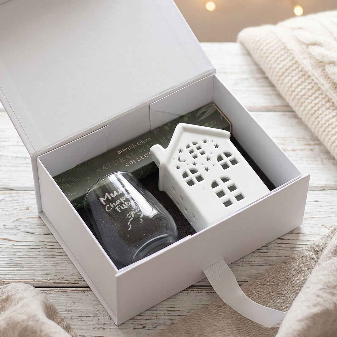 Birthday Chapter Stemless Glass and Wax Melts Gift Boxed Set