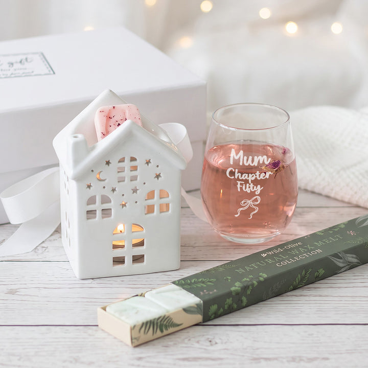 Birthday Chapter Stemless Glass and Wax Melts Gift Boxed Set