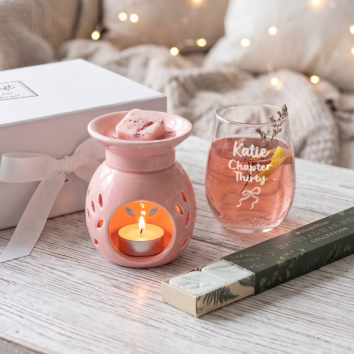Birthday Chapter Stemless Glass and Wax Melts Gift Boxed Set