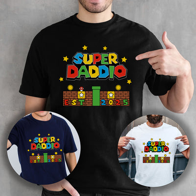 Super Daddio Retro Gaming Men's T Shirt-Love Lumi Ltd