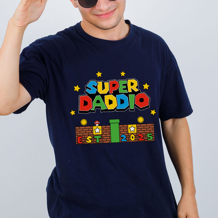 Super Daddio Retro Gaming Men's T Shirt-Love Lumi Ltd