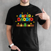 Super Daddio and Babio Gaming T-Shirt and Baby Grow set