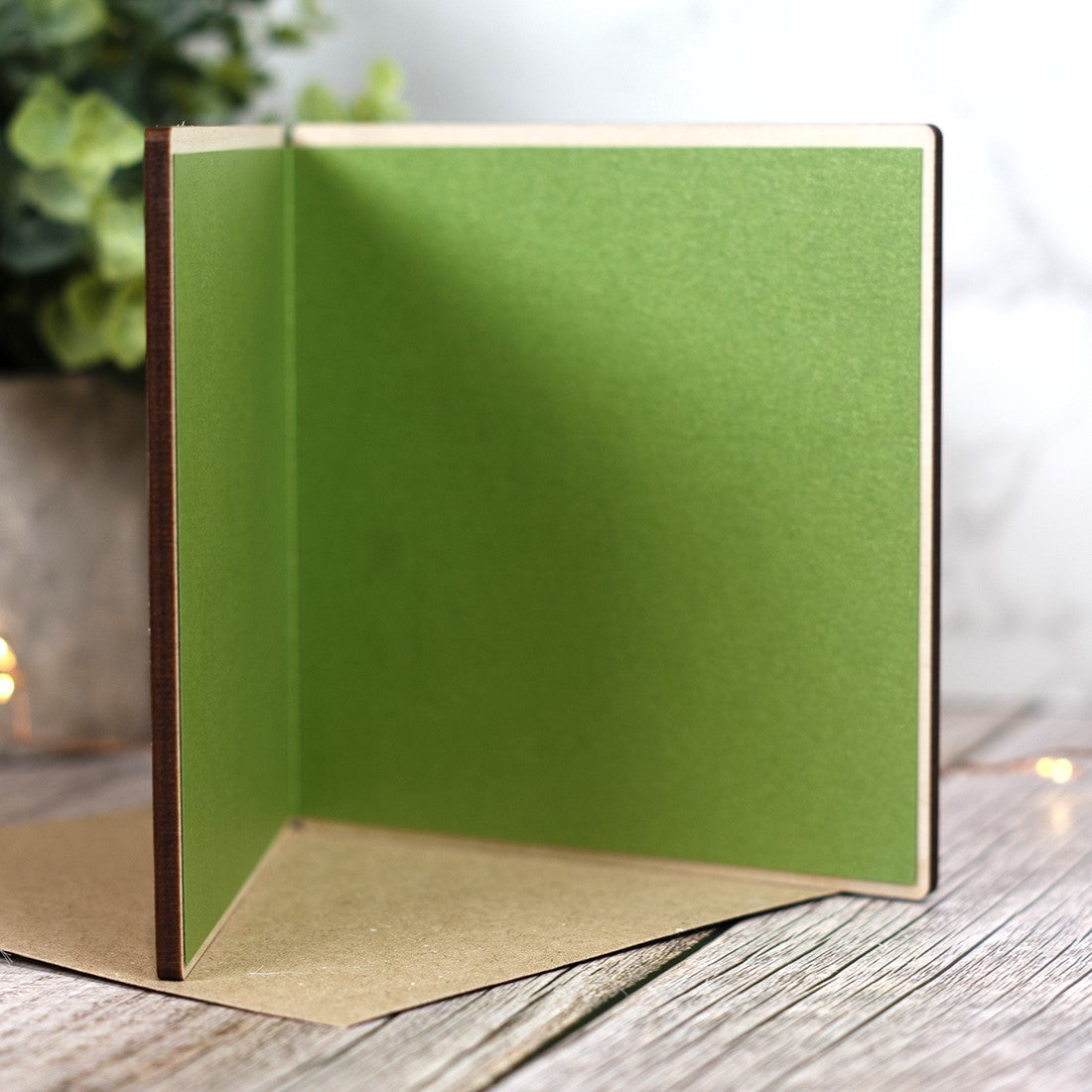 3D Wooden Engraved Teacher Tiny Acorns Greetings Card-Love Lumi Ltd