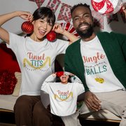 Fun Christmas Tinsel Tits and Jingle Balls T-Shirt or Jumper-Love Lumi Ltd