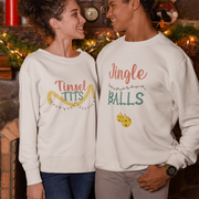 Fun Christmas Tinsel Tits and Jingle Balls T-Shirt or Jumper-Love Lumi Ltd