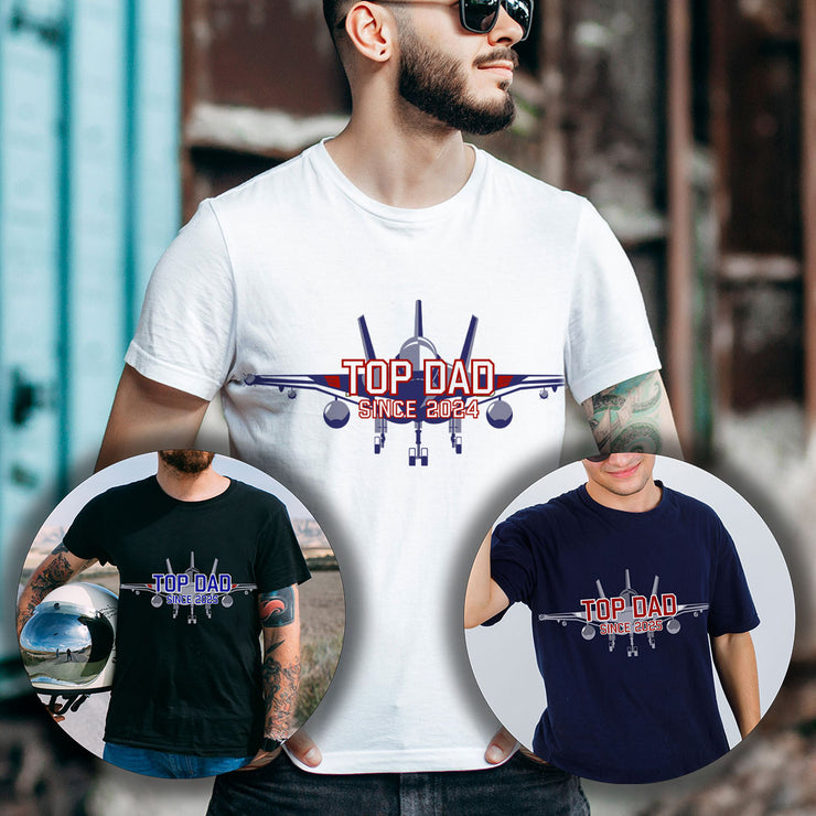 Top Dad Jet Plane T Shirt