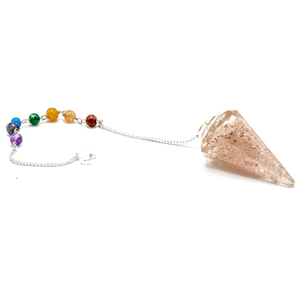 Power Chakra Pendulum - Rose Quartz