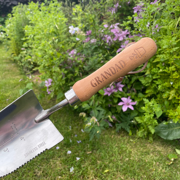 Personalised Deluxe Engraved Garden Hand Trowel