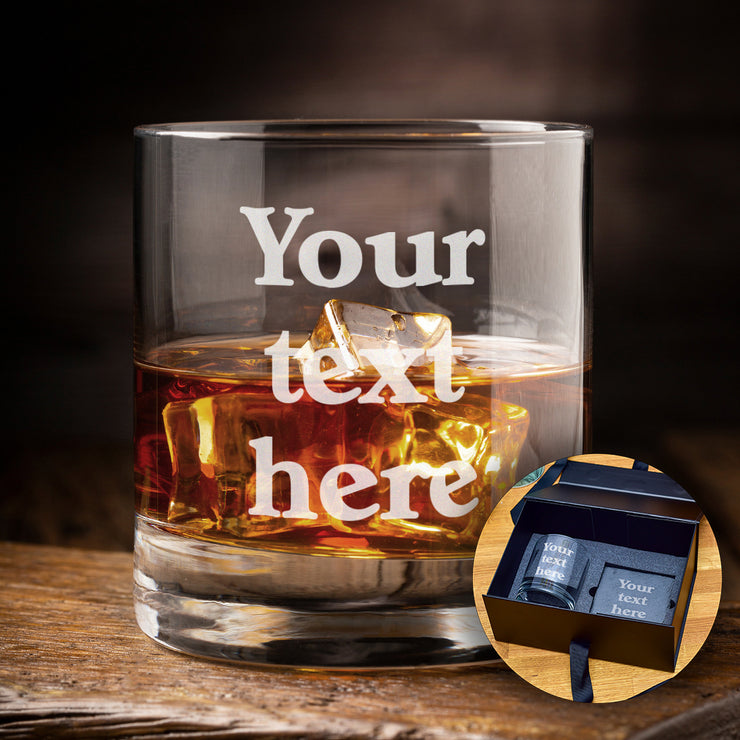 Any Text Engraved Tumbler Glass