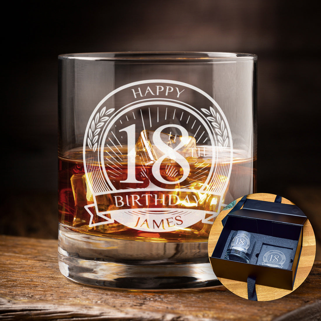 Happy Birthday Engraved tumbler Glass-Love Lumi Ltd