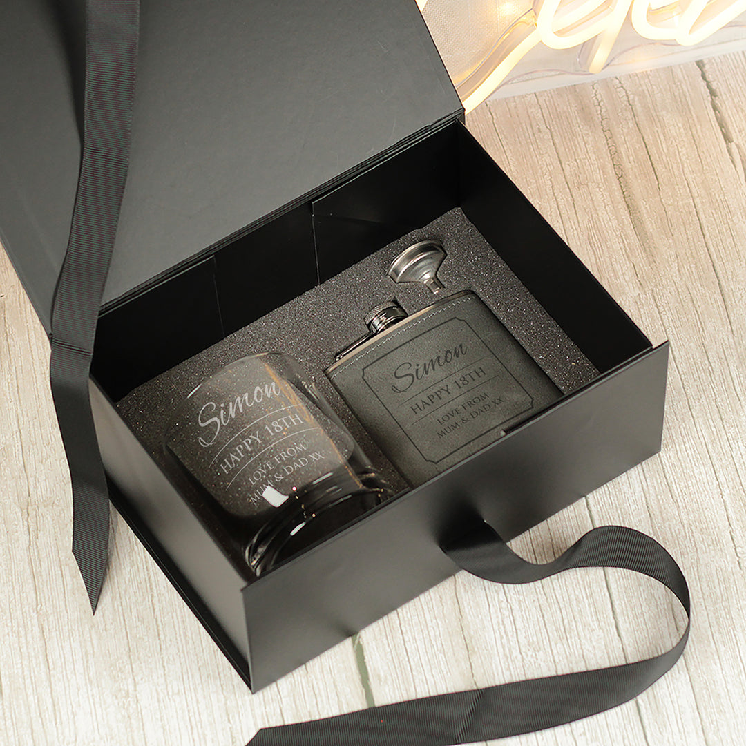 ANY TEXT Hip Flask