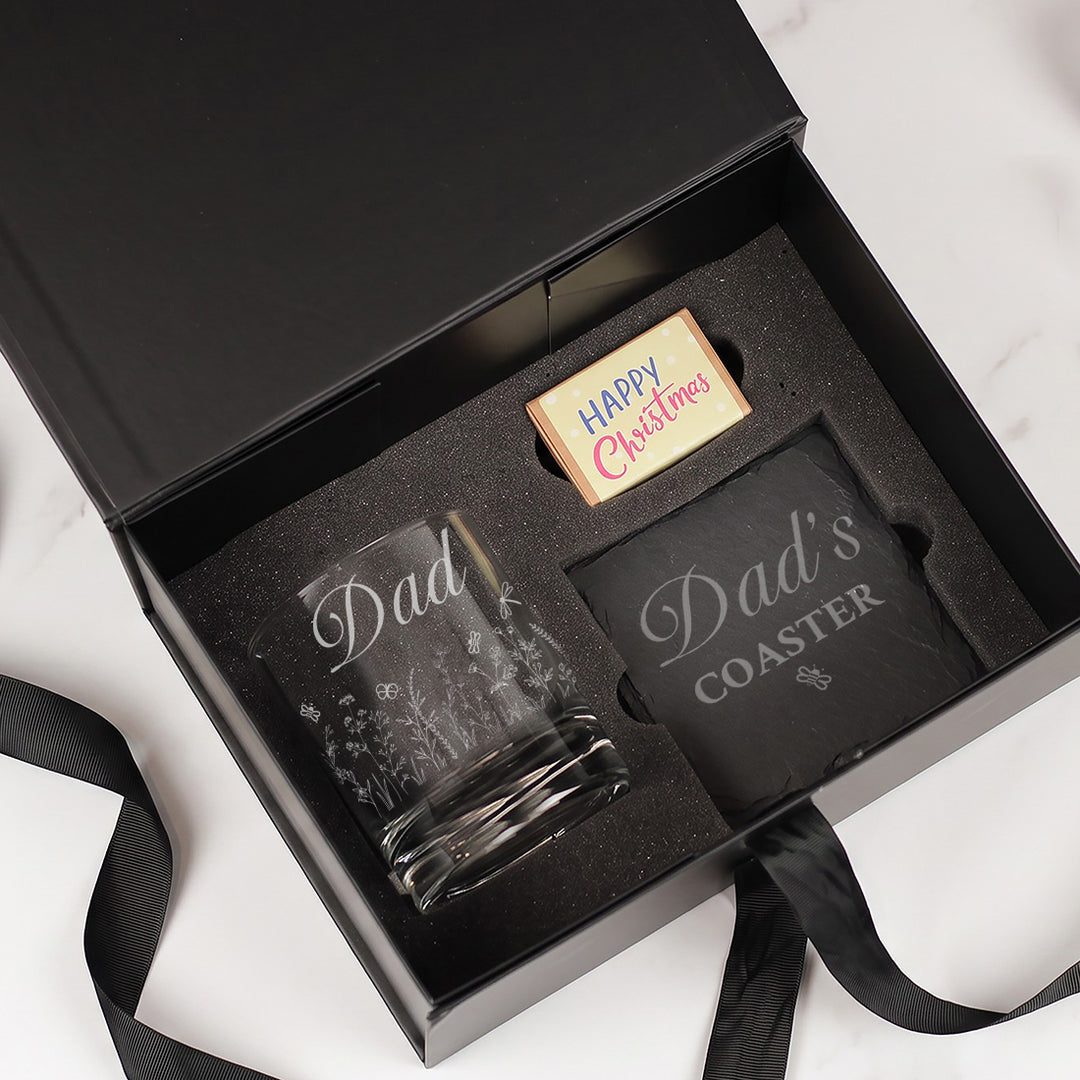 Whiskey Tumbler And Christmas Wildflower Seed Balls Gift Set