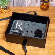 Classic Initial Engraved Whiskey Glass Gift Set