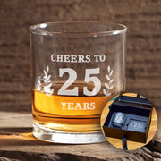 Personalised Cheers to Retirement Engraved Whiskey Glass