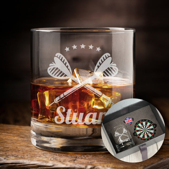 Darts Whiskey Glass Tumbler