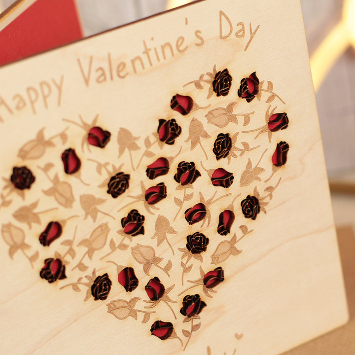Floral Heart Valentine&