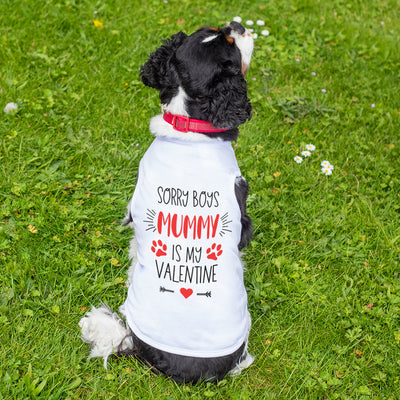 Personalised Valentines Pet Dog Tank Top T-Shirt