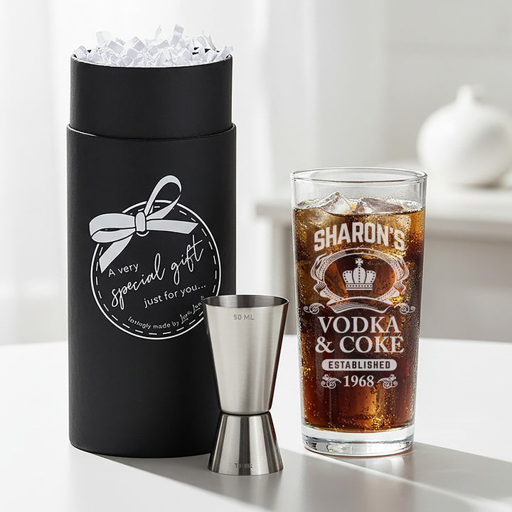 Personalised Vodka Highball Glass