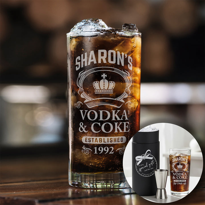 Personalised Vodka Highball Glass