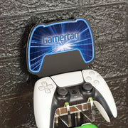 Personalised Wall Mounted Laser Beam Controller and Headset Holder Gaming Display