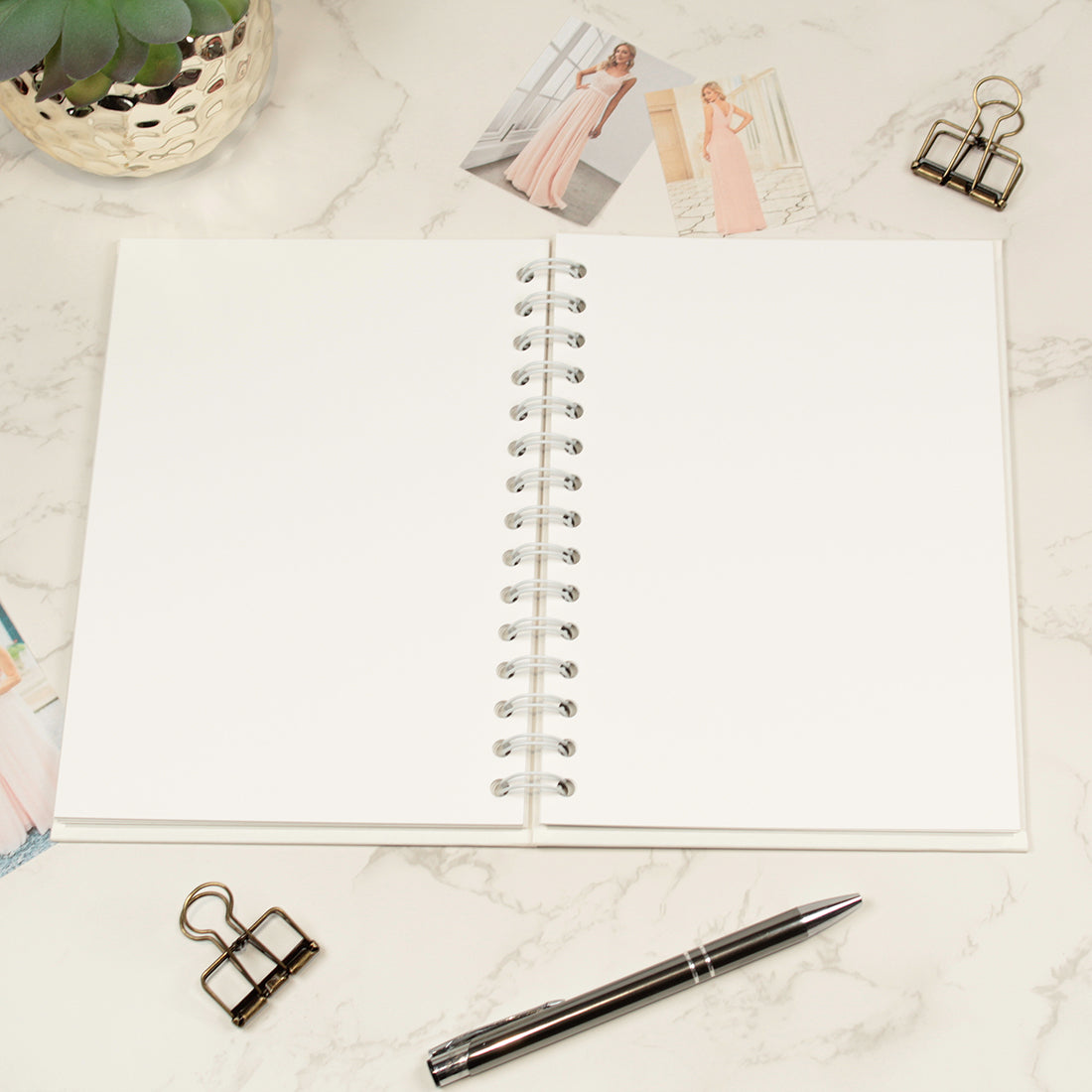 Sparkly Circle Wedding Planner Hardback Notebook-Love Lumi Ltd