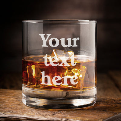 Any Text Engraved Tumbler Glass