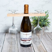 Modern Linear Wine Bottle Butler and Glasses Holder-Love Lumi Ltd
