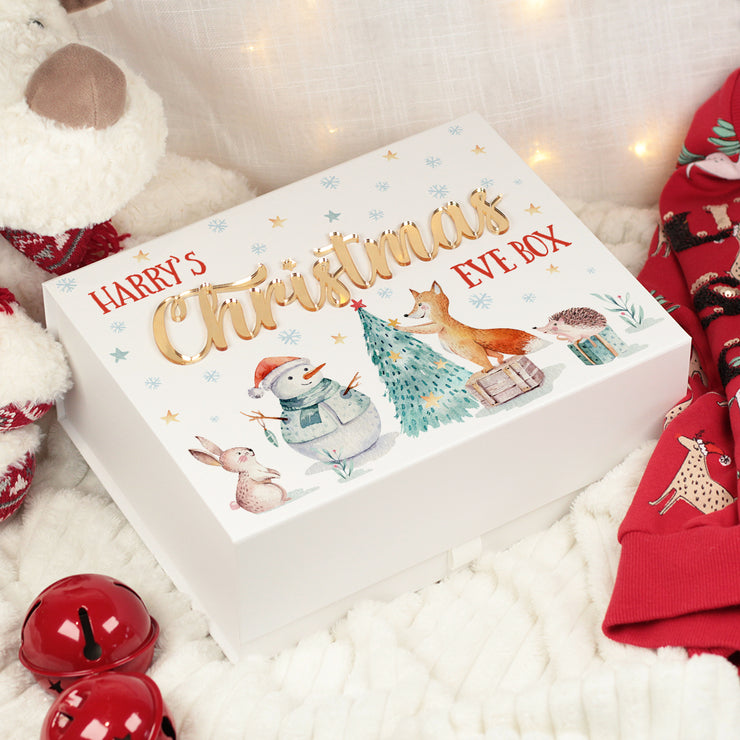 Winter Animals 3D Magnetic Christmas Eve Box