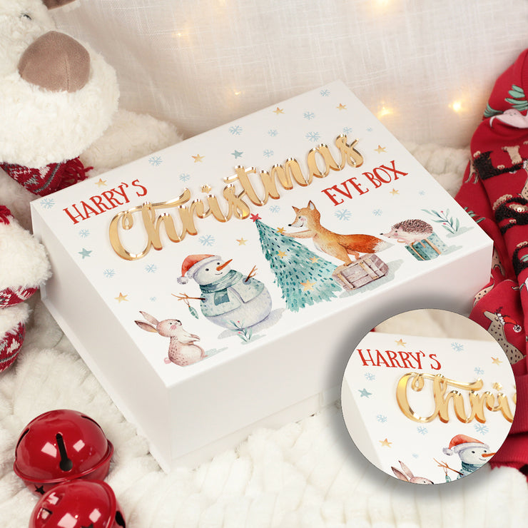 Winter Animals 3D Magnetic Christmas Eve Box